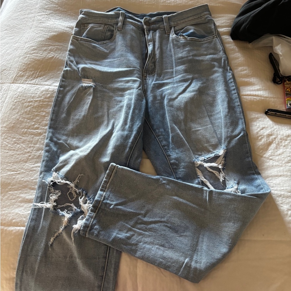 Stylish Blue Boyfriend Jeans